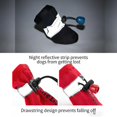 thumbnail image 4 of TELOLY 4Pcs Dog Shoes,Polyester Dog Shoes Large Size Dogs,Dog Winter Boots,Black,6.5*5.3Cm, 4 of 4
