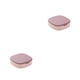 thumbnail image 1 of Qarigey Caja organizadora de joyas, pendientes de anillo, estuche de viaje con espejo, adornos de entramado múltiple, contenedores de Rosado morado 2piezas, 1 of 6
