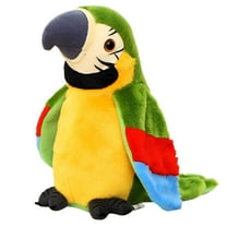 BESTSKY Talking Stuffed Parrot Repeat,Electronic Bird Speaking Pet