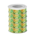 thumbnail image 2 of 5 Rolls Christmas Ribbon 1.5 inch Wide Decorative Ribbon for Gift Wrapping and Holiday Decorations Light Yellow Round, 2 of 7