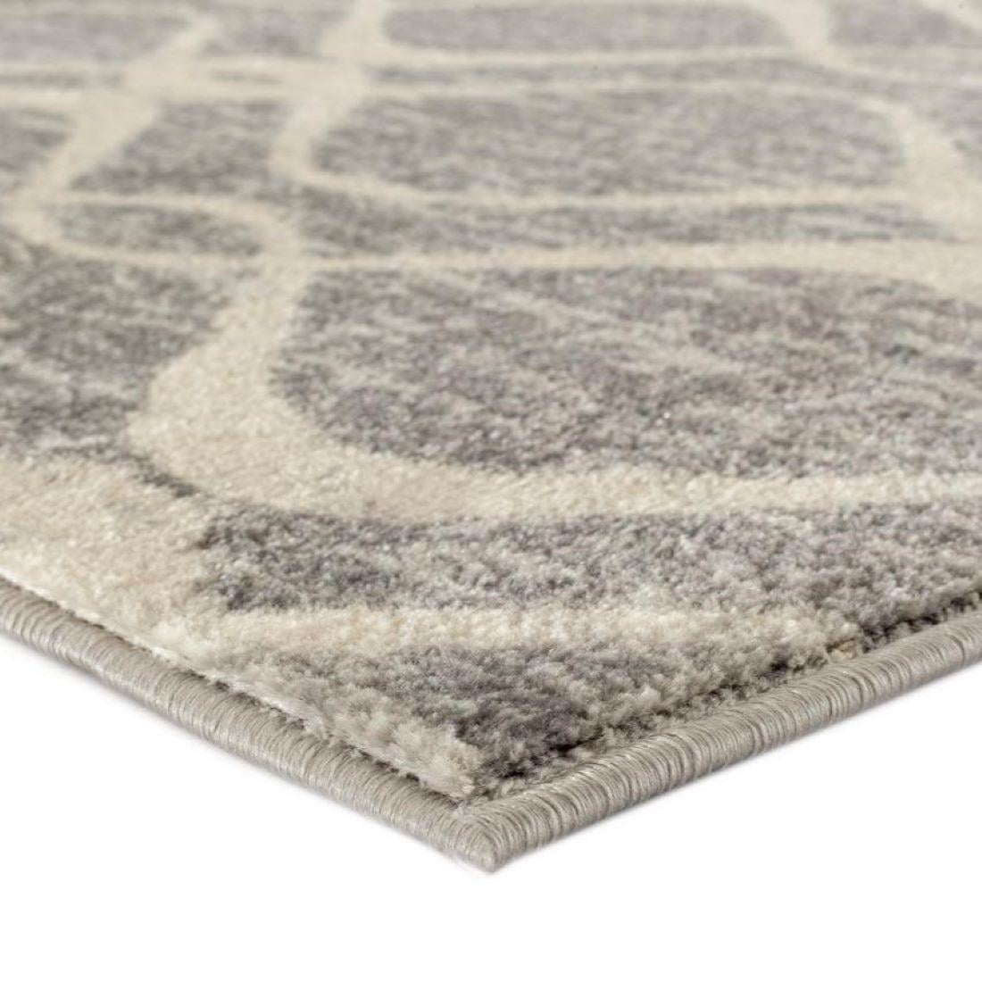 Luxe Weavers Dark Grey 8x10 Geometric Area Rug for Living Room