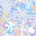 thumbnail image 3 of Confetti FlowerShaped Glitter Sequins Spangles Party Wedding Sprinkle Part Decoration Supplies(Colorful White ), 3 of 8