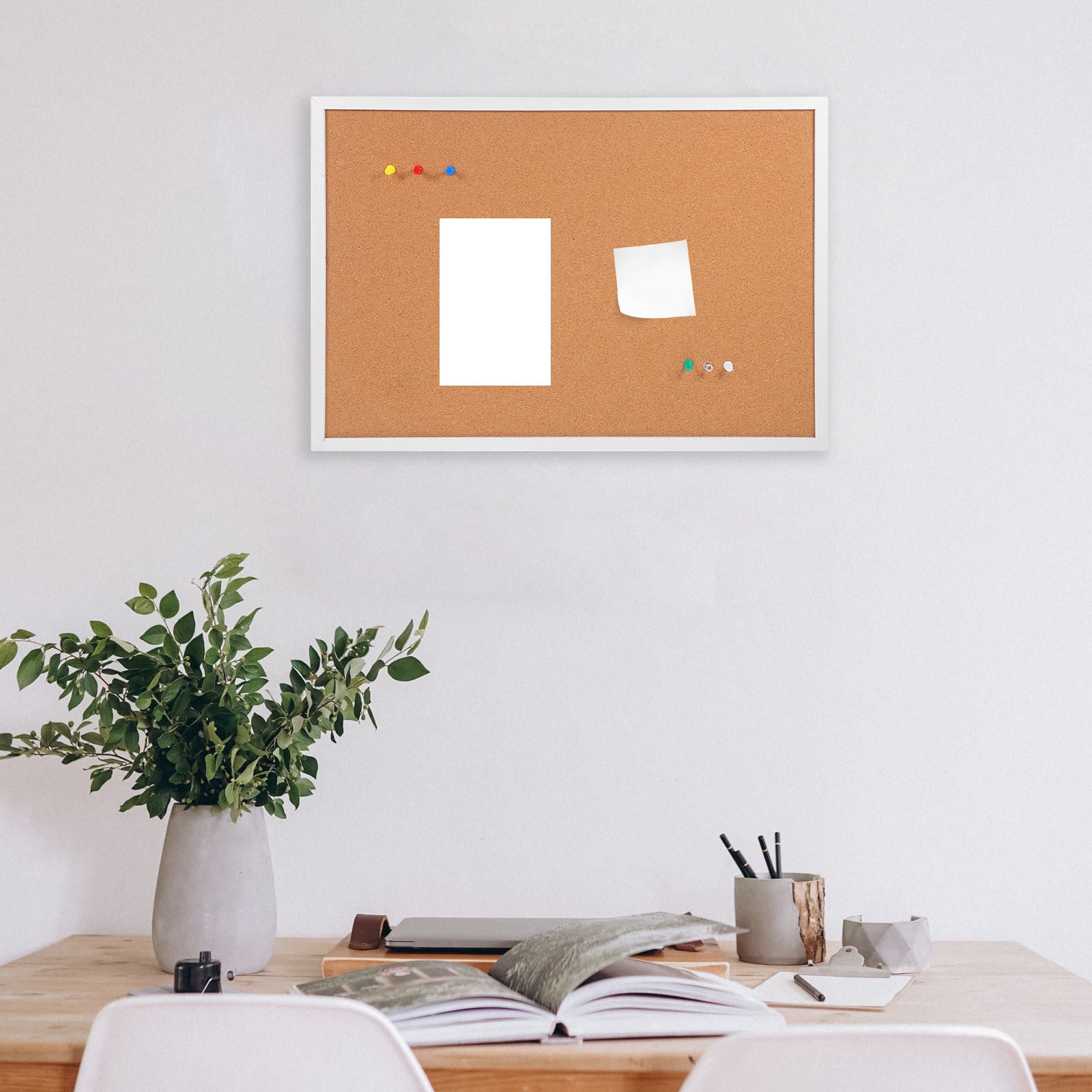 NUOLUX Small Bulletin Board Cork Board Khaki 1 Set