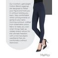 thumbnail image 7 of MeMoi Women's Comfort Cotton Blend Lightweight Leggings - Womens - Female (Large/X-Large, Navy), 7 of 7