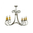 thumbnail image 2 of Meyda Tiffany 137245 Elon 6 Light 35" Wide Taper Candle Style Chandelier - Nickel, 2 of 5
