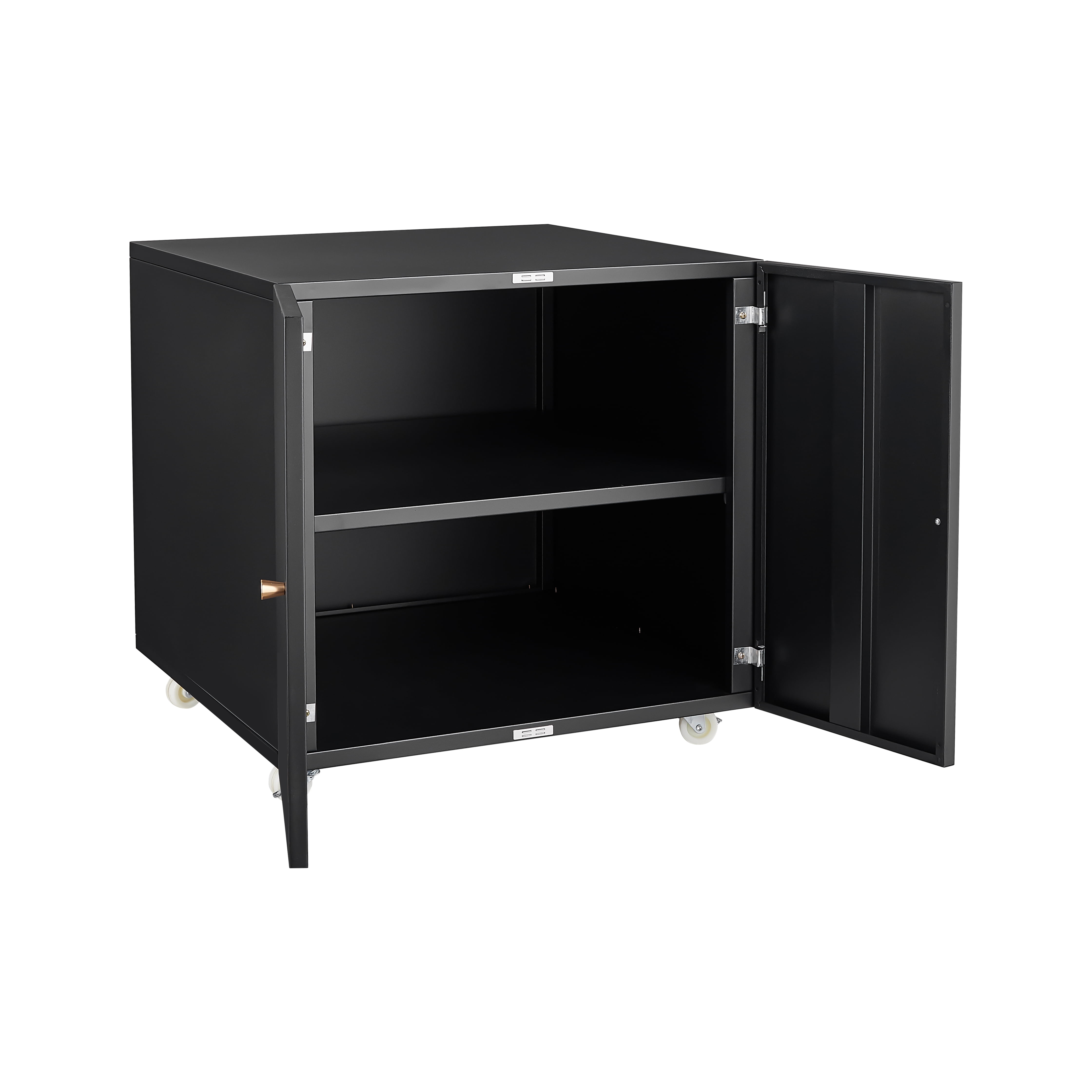 Office furniture Copier Cabinet white 2 door steel copier stand mobile pedestal file Printer Stand