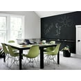 thumbnail image 5 of 2xhome Green Desk Chair Mid Century Modern Industrial Contemporary Plastic Molded Shell Assembled Chair Chrome Base, Set of 1, 1 piece, 5 of 7