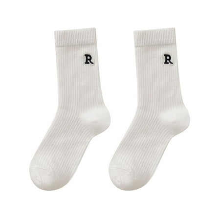 

Compression Socks For Women Letter Embroidery Socks Cute Printing Short Socks Ankle Socks Comfortable Gifts