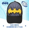 thumbnail image 2 of DC Comics Boys Batman Baseball Cap - Age 4-7 Black/Yellow, 2 of 6