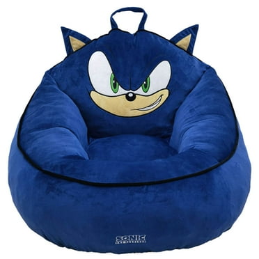 Sonic Kids' Compressed Foam Bean Bag Chair, Blue