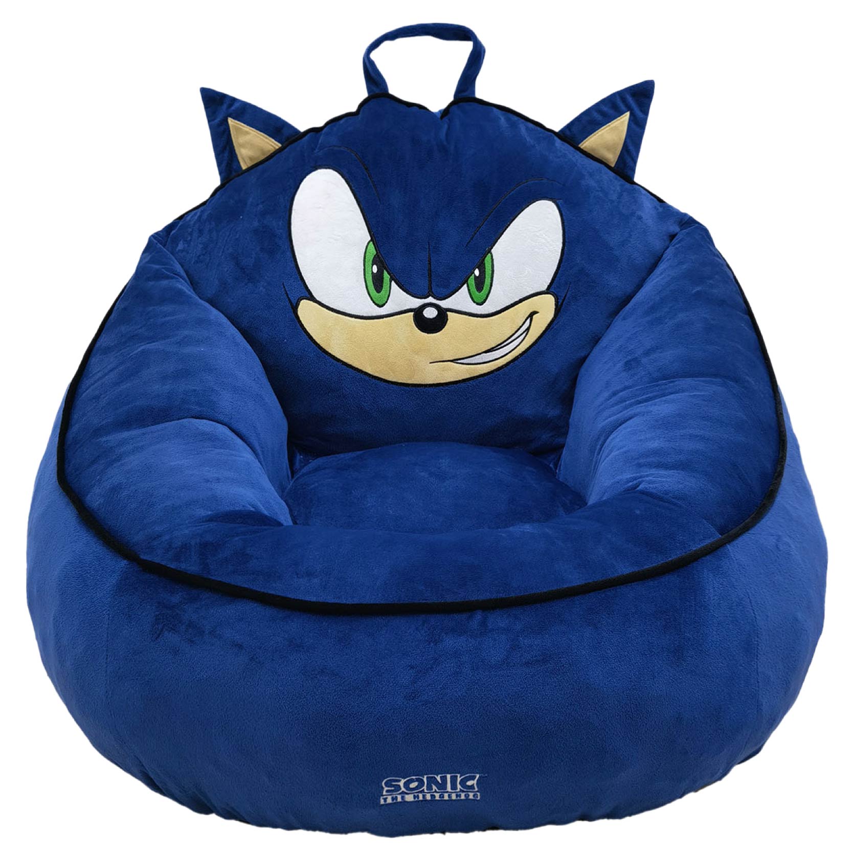 Sonic Kids' Compressed Foam Bean Bag Chair, Blue photo 1