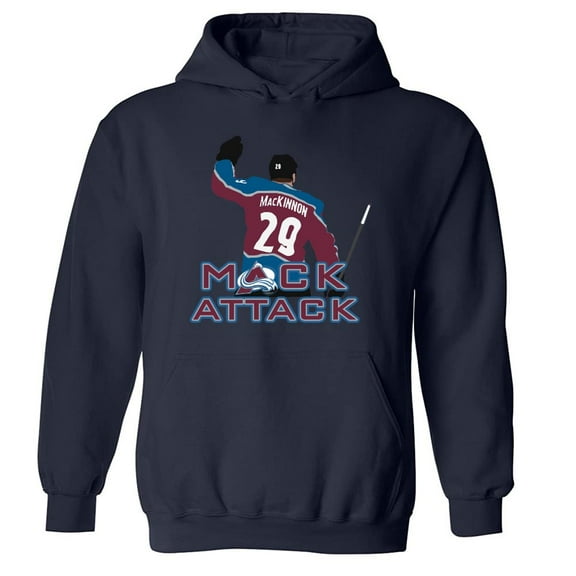 Avalanche Mack Attack Nathan Nate MacKinnon Hooded Sweatshirt