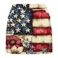thumbnail image 3 of Plcasen Independent Day Women Tennis Workout Skorts High Waisted Athletic Skirts, Lightweight Golf Running Skirt, 3 of 5