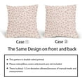 thumbnail image 6 of Navy Blue and Cream Floral Pillow Covers 18x18 Inch Set of 2 Vintage Flower Outdoor Decorative Throw Pillows Blue Small Floral Print Rustic Farmhouse Pillowcases Cotton Linen Cushion Covers for Couch, 6 of 6