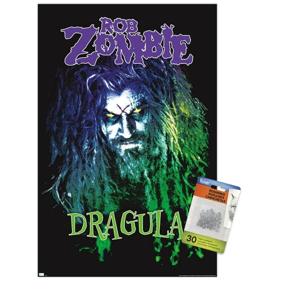 Rob Zombie - Dragula Wall Poster with Push Pins, 14.725" x 22.375"