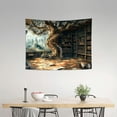 thumbnail image 2 of RKSupls Enchanted Forest and Library Themed Tapestry,Home Tapestry Suitable for Hanging for Decorative Wall Hanging, Decorative Bedroom, Living Room Decoration - 40x30in, 2 of 6