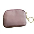 thumbnail image 4 of Monedero mini universal de piel de vaca, llavero para mujer, monedero de piel con cremallera, cartera pequeña, 4 of 4