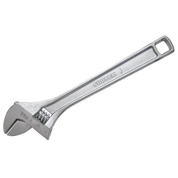 Adjustable Wrench 10" Chromium-Plated Surtek