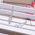 thumbnail image 3 of Besufy Asymmetric Rhinestone Inlaid Music Note Ear Hook Women Dangle Earrings, 3 of 7