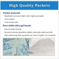 thumbnail image 2 of SOHLER 5 Gram Pack of 50 Silica Gel Desiccant Packets Drying Agent Moisture Absorber Dehumidifiers (Ship from USA), 2 of 3