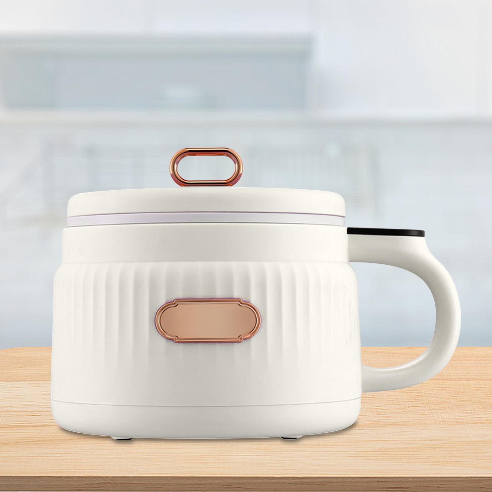 Fiocias Small Rice Cooker Electric Pot Fast Cooking Small Electric Cooker Non-stick Pot Beige
