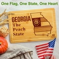 thumbnail image 5 of Bamboo State Cutting Board for Kitchen – Georgia Cheese Board, Charcuterie Platter & Serving Tray, (15" x 10"), 5 of 7