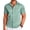 Light Green, variant on Men Summer Short Sleeve Button Down Stretch Dress Shirt Casual Stylish Slim Fit Muscle Fit Dress Shirt Dark Grey M