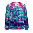 thumbnail image 7 of Ambulance Car Womens Oversized Sweatshirts Hoodies Crewneck Casual Tops Comfy FallWinter Clothes 2024, 7 of 7