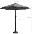 thumbnail image 4 of Davee Furniture 9 Ft Red Patio Umbrella with Base Included, 4 of 5