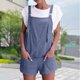 thumbnail image 5 of Mono Corto Con Tirantes Mameluco corto para mujer Pantalones cortos con bolsillos cómodos Mono general Ropa de fiesta para discoteca (Azul M) Cgtredaw Para estrenar, 5 of 7