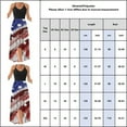 thumbnail image 4 of PALACLOTH Women Patchwork American Flag Independence Day Halter Sleeveless High-Low Tank Dress, 4 of 4