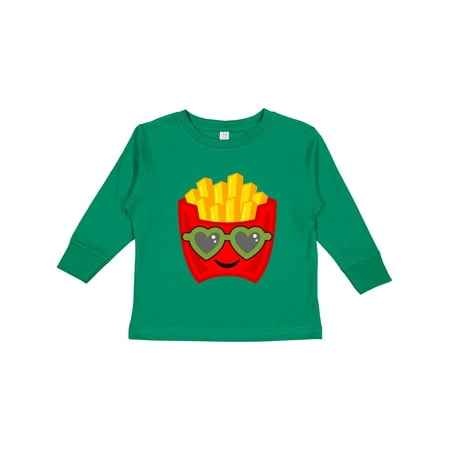 

Inktastic French Fries Funny Fry Lover Gift Toddler Boy or Toddler Girl Long Sleeve T-Shirt