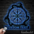 thumbnail image 3 of Handmadetneonsign Aegishjalmur Helm of Awe Metal Wall Art, Helm of Awe Metal Wall Decor, Helm of Awe, 3 of 5