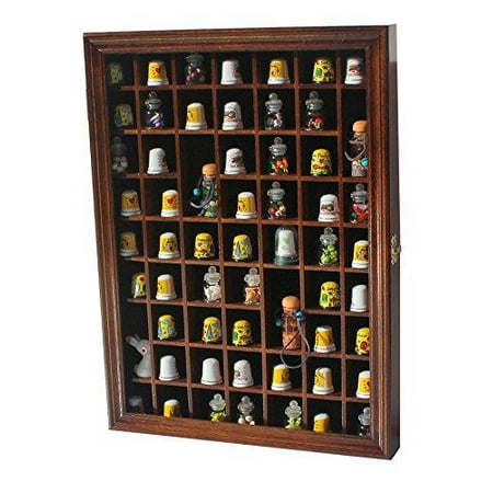 59 Opening Souvenir Thimble Small Miniature Display Case Cabinet