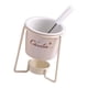 thumbnail image 5 of Olla para fondue de chocolate, vela de té, olla de porcelana para derretir, calentador de mantequilla, caldo, cerámica Blanco, 5 of 8