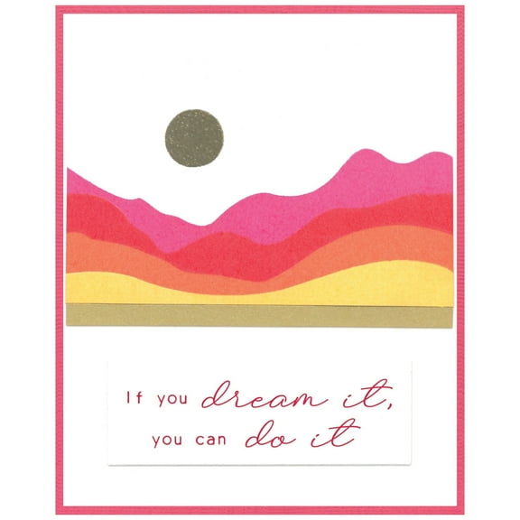 Sizzix A5 Clear Stamps 18PK w/Framelits Die  Creative Coordinations, Mountain High by SP