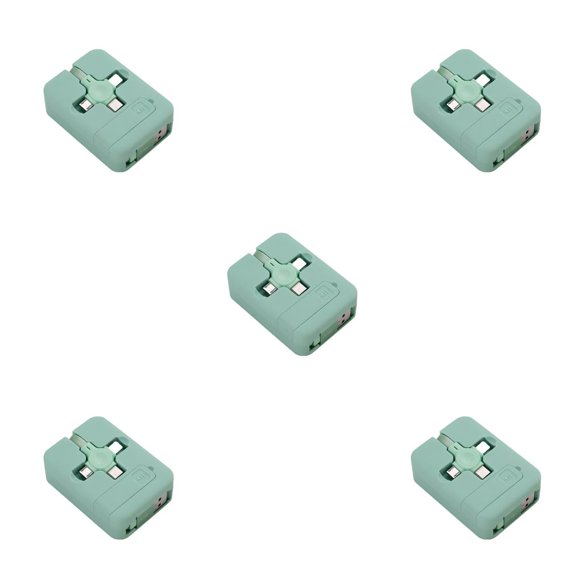 Inteprter Cable de carga 3 en 1 Cable de soporte telescópico Cable de soporte de de teléfono móvil anti-bobinado Dormitorio Dormitorio Verde Type2 NO2
