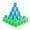 Green and Blue, variant on Quick Stack Cups for Speed Sports Training Game for School Family Party Challenge Competition, Kids Gifts Starter Set of Stacking Cup, Blue and Black 24 PC