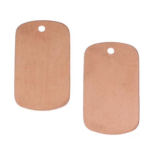copper dog tag blanks