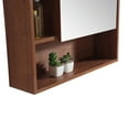 thumbnail image 3 of Fine Fixtures Surface Mount Bathroom Medicine Cabinet, Walnut., 3 of 4