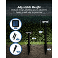 thumbnail image 4 of Sunco 2W LED Square Solar Pathway Walkway Driveway Backyard Patio Garden Outdoor Residential Super Bright Light, 120 Lumens, 2CCT 2700K Soft White/4000K Cool White, Dimmable, 3.7V 4 Pack, 4 of 7