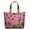 White-260, variant on Rustic Home Decor Inspired Zipper Tote, Lightweight Weekender Bag with Interior Pockets, Tribal Patterns for Moms