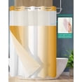 thumbnail image 2 of No Hook Shower Curtain with Snap in Liner, Orange and White Gradient Hotel Shower Curtains for Bathroom, Washable Shower Curtain Liner Set with Mesh Top Window, 60"x72", 2 of 6