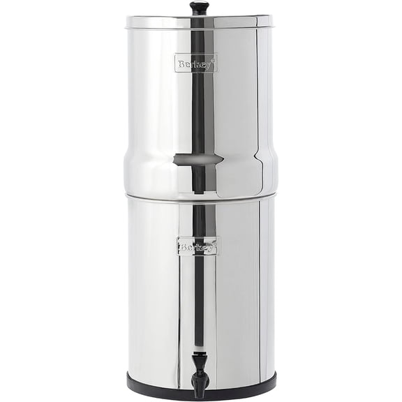 Berkey Imperial Water Filtration System with 2 Water Filter Cartridges, 4.5 Gallon Capacity