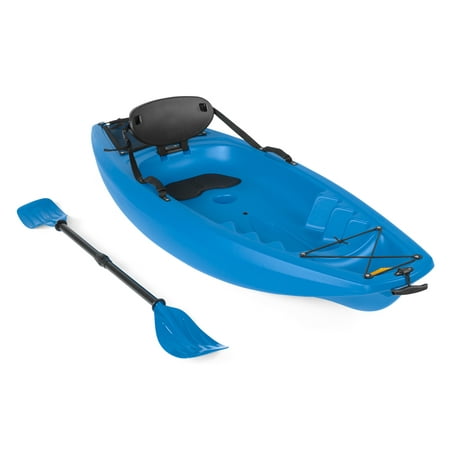 Best Choice Products 6ft Kids Kayak w/ Paddle, Cushioned Backrest, Side Handles, Storage Compartment, Wheel for River, Lake, Beach - (Best Kayak Pfd Reviews)