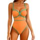 thumbnail image 3 of TaTaai Athletic Solid Color Strappy Bikini Set, Women's Performance Swimwear with Adjustable Support Design, Breathable Training Swimsuit for Water Workouts Gift, 3 of 8