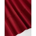 thumbnail image 5 of Burgundy Halter One-Shoulder Ruched Waist Tiered Mini Dress For Women Spring Summer, 5 of 6