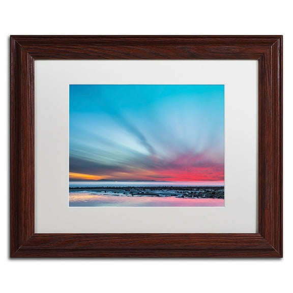 Chris Moyer 'Last Light' Matted Framed Art