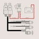 thumbnail image 5 of Arnés de cableado True Mods H6054 H4 LED, faro universal, 5 of 7