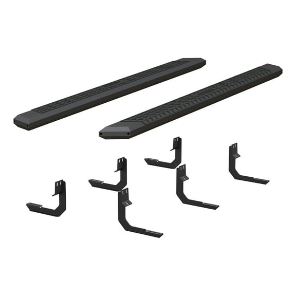 ARIES 2556042 AdvantEDGE Black Aluminum 85-Inch Truck Running Boards, Select Nissan Titan, XD
